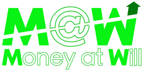 Logo Money at Will avec contour blanc